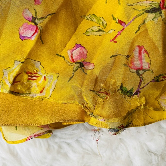 FLOR ET AL Melissa Rosebud Tiered Ruffle Gown 6 - Picture 12 of 16